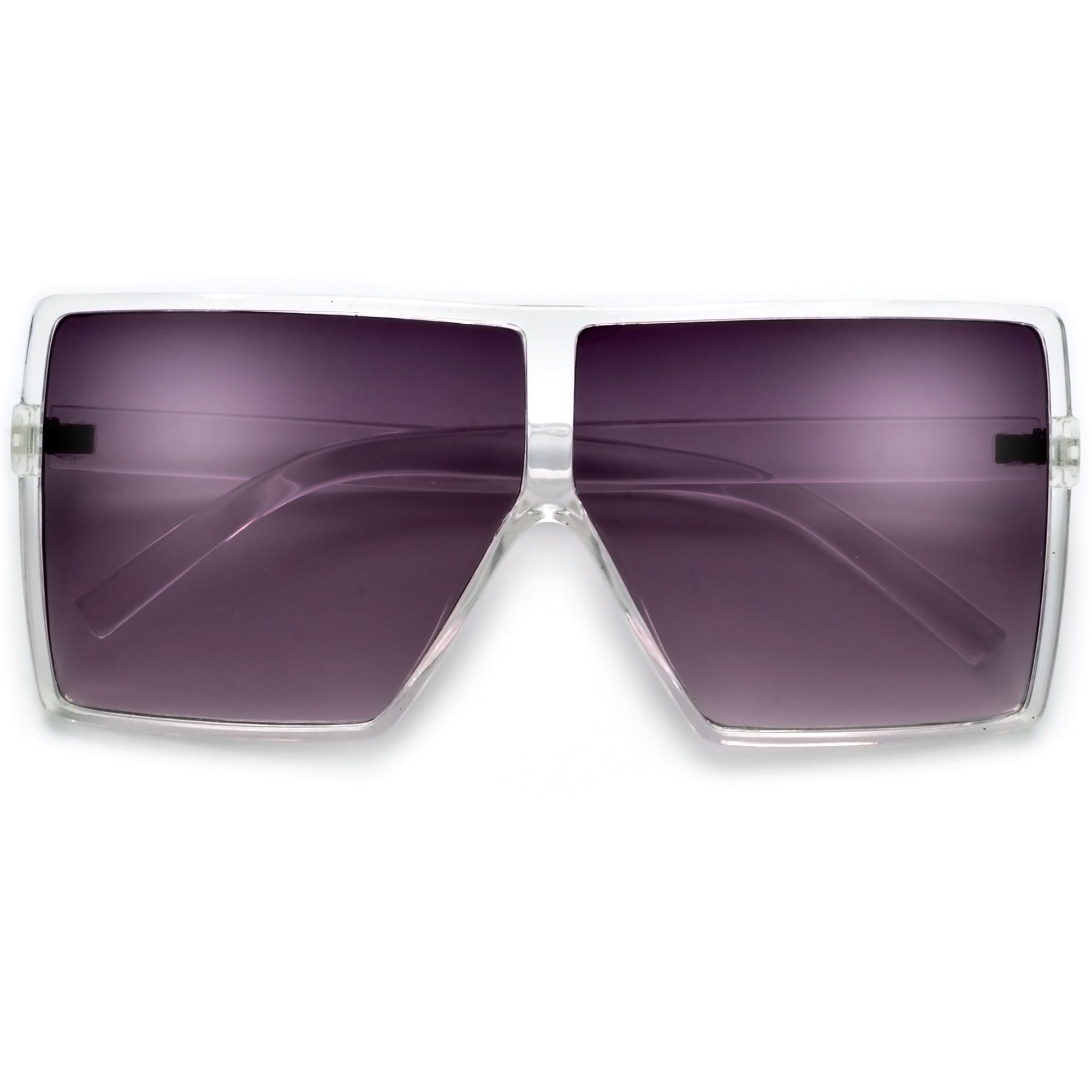 Oversized 71mm Bold Squared Off Visor Inspired Sunglasses | Sunglass Spot