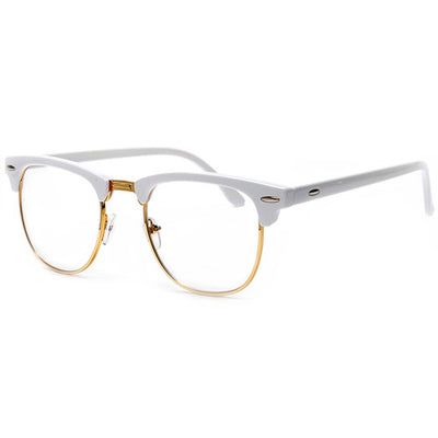 vintage optical rx clear lens half frame glasses