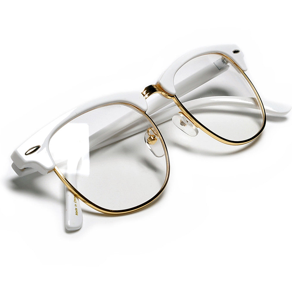 clear lens clubmaster glasses