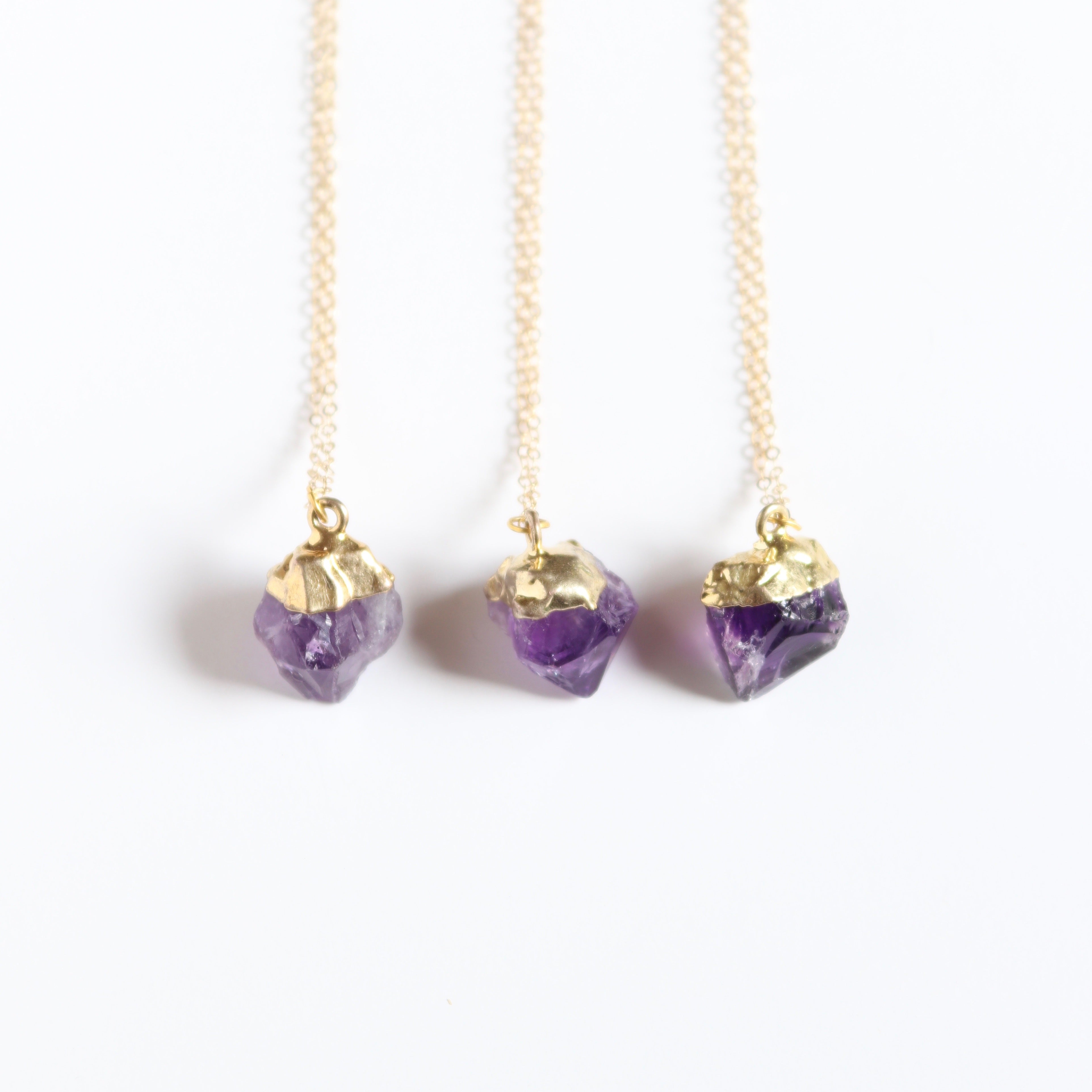 Amethyst | Raw Crystal Boho Necklace