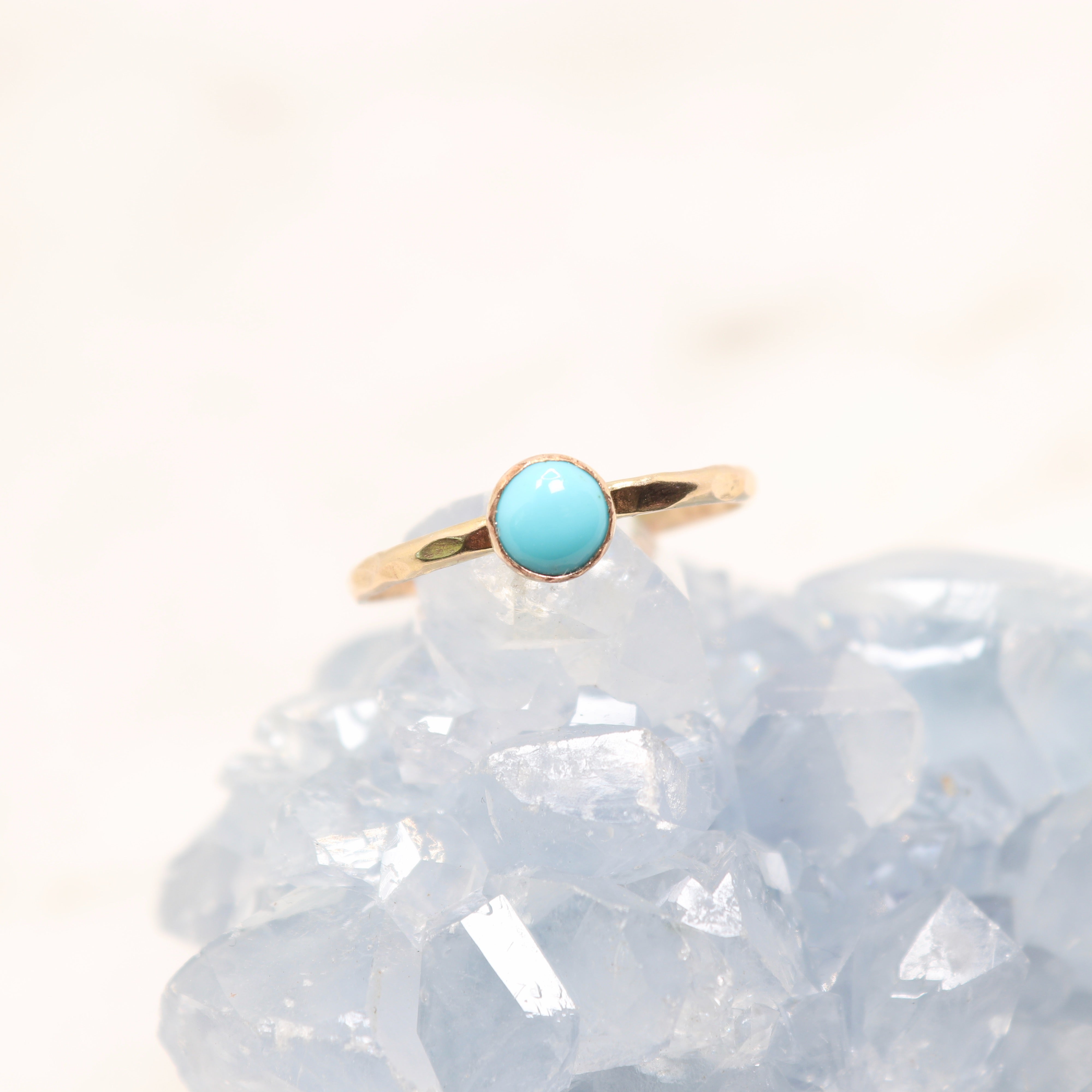 Turquoise | Boho Stone Stacking Ring