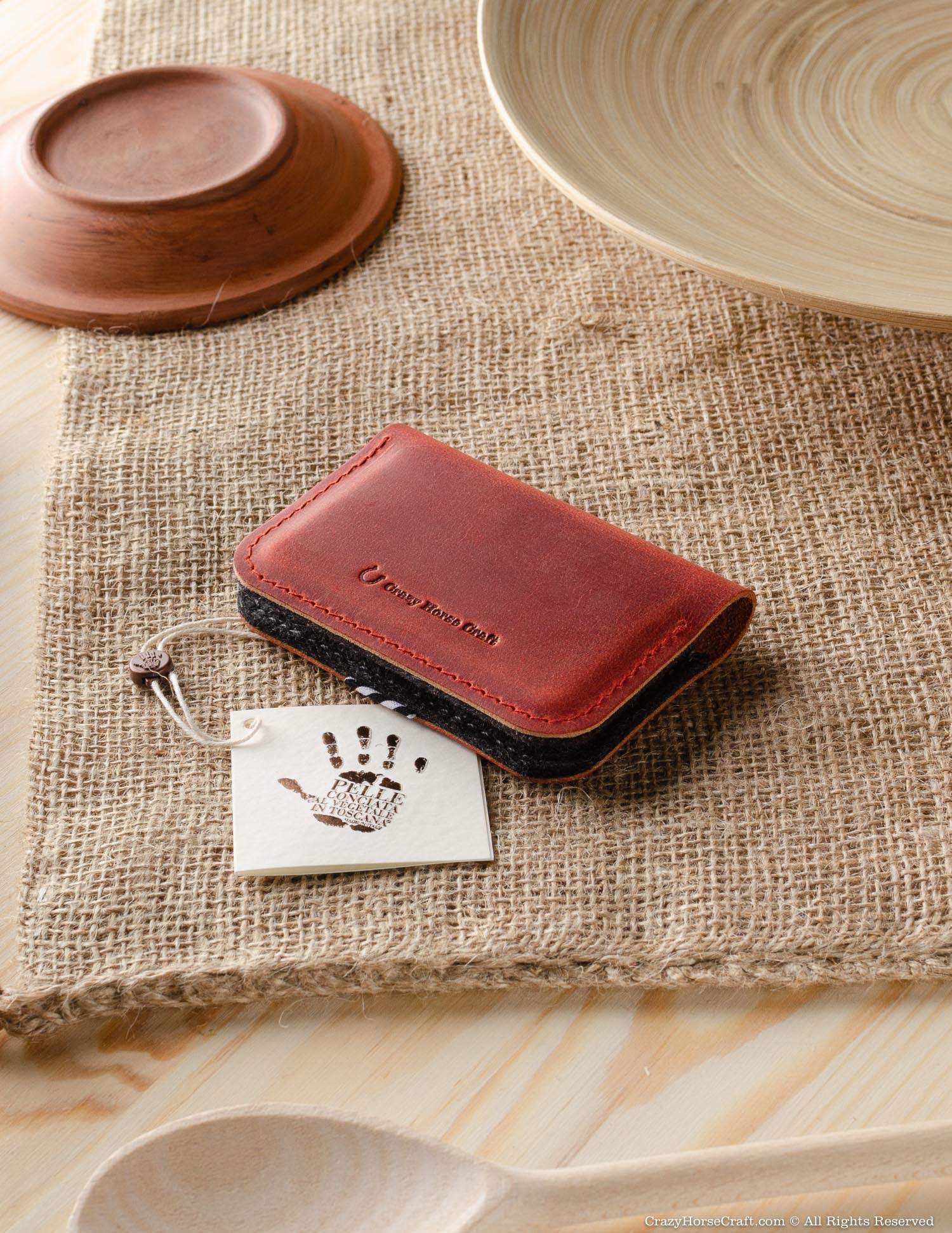 The Dunedin Personalized Leather Card Holder