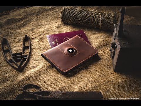 Veg-Tanned Leather AirTag Passport Wallet / Case – Crazy Horse Craft