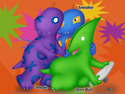 Dino-BuLLies® - Creepie™, Sneakie™, and Terri Bull™