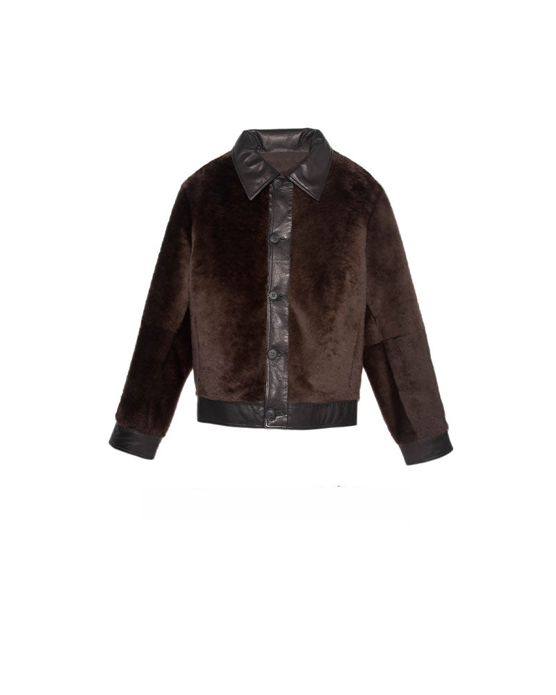 Mens Fur Jacket | Mens Shearling and Leather Jacket – POLOGEORGIS