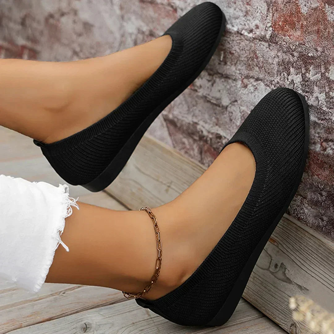 Product image showing comfortable slip-on shoes