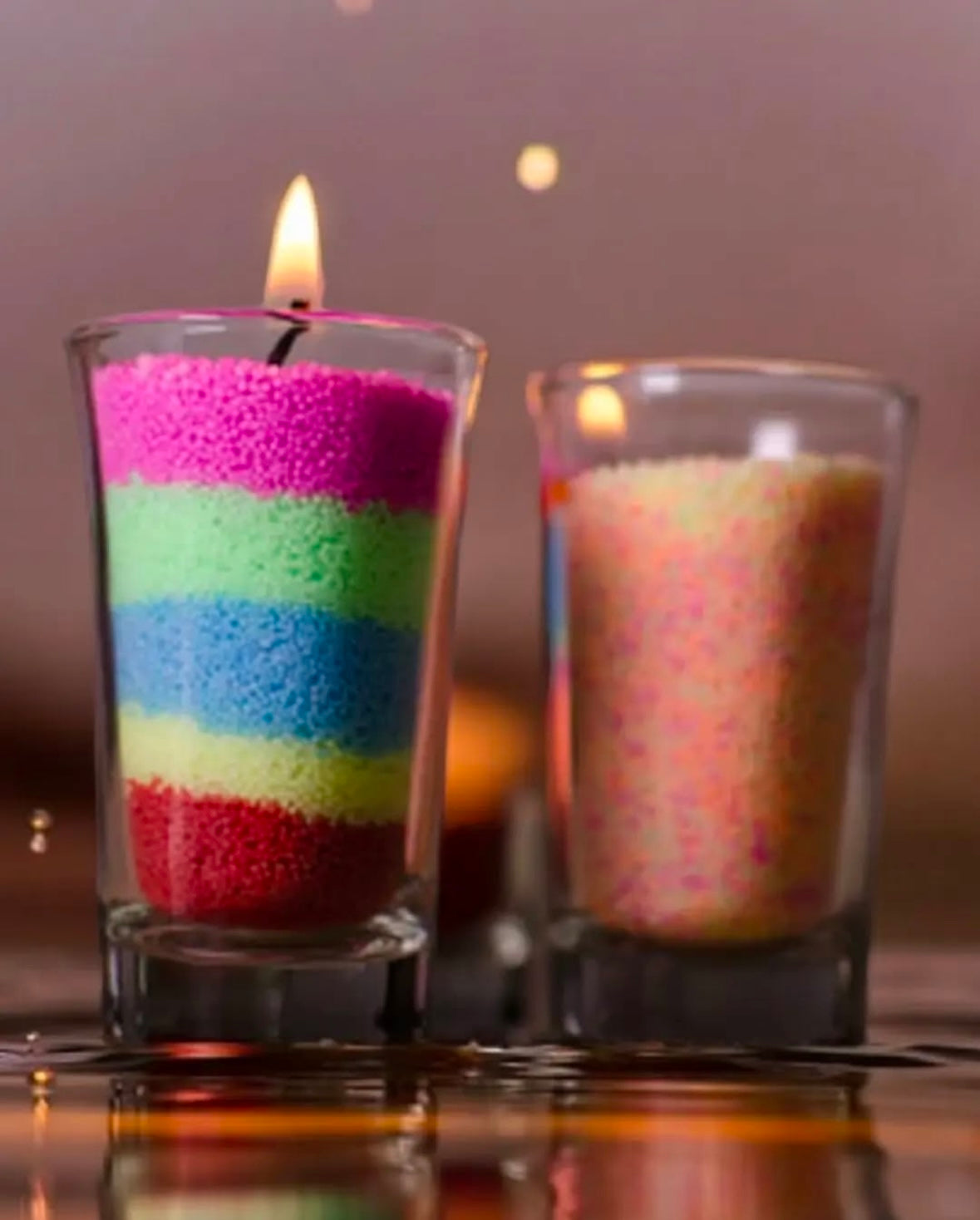 colorful sand wax