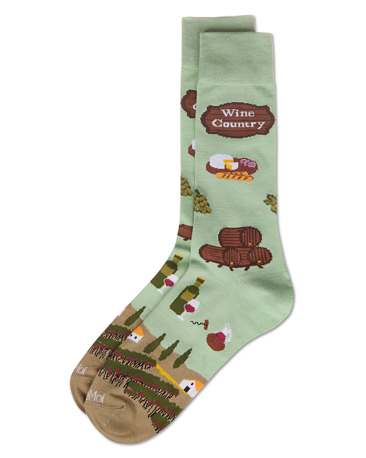 Men's Wine Country Rayon From Bamboo Crew Socks