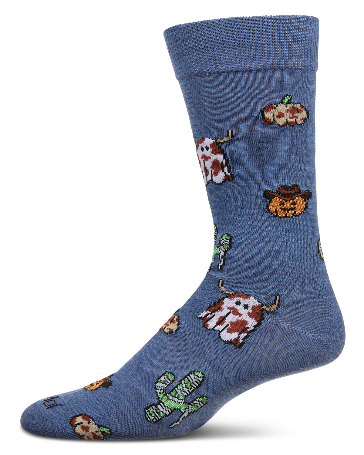 Men's Spooky Western Holiday Crew Socks