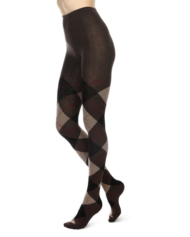 Women's Lemon Legwear Tip Toe Argyle Tights