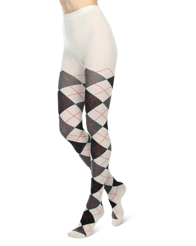 Women's Lemon Legwear Tip Toe Argyle Tights