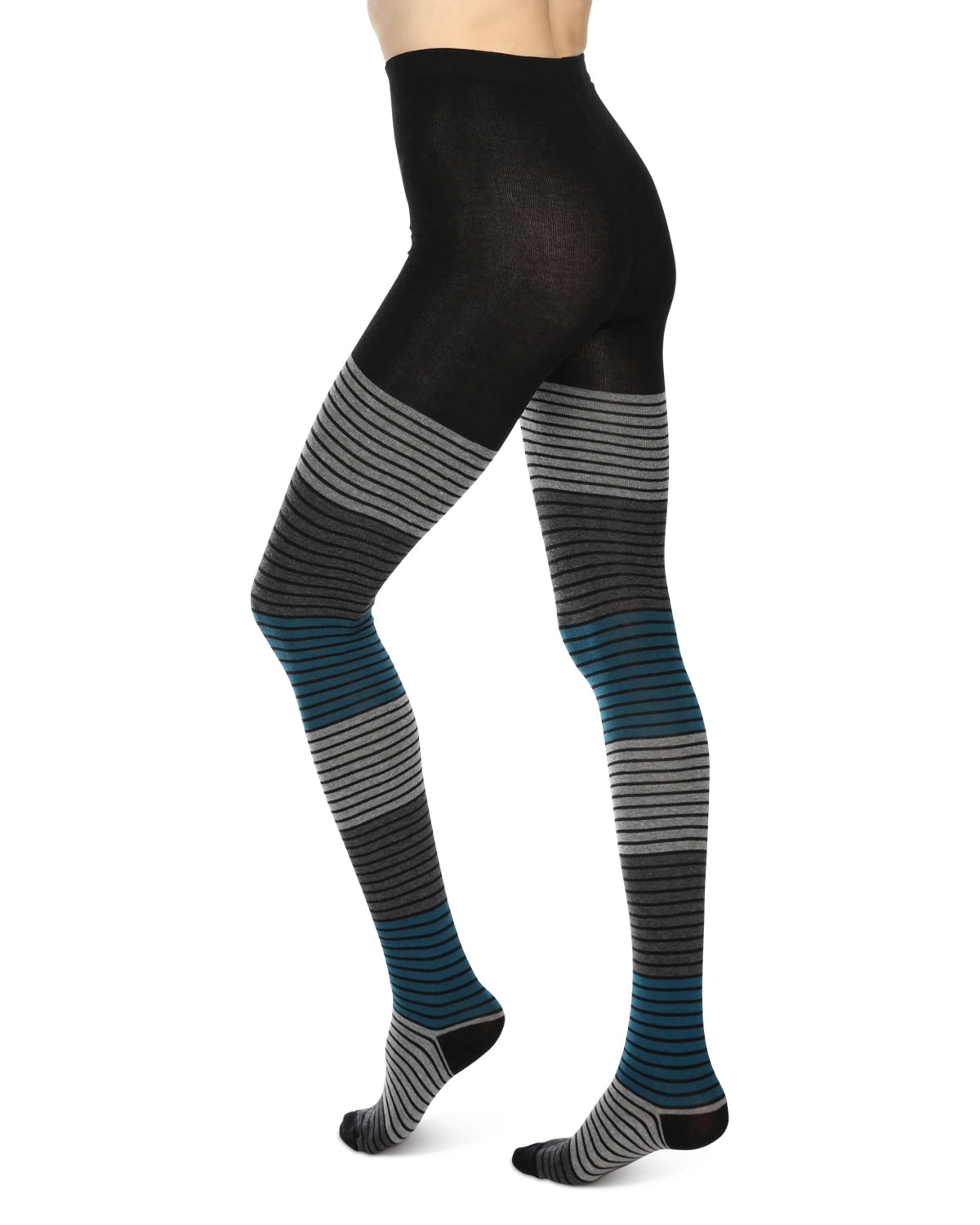 Gradient Stripes Sweater Tights