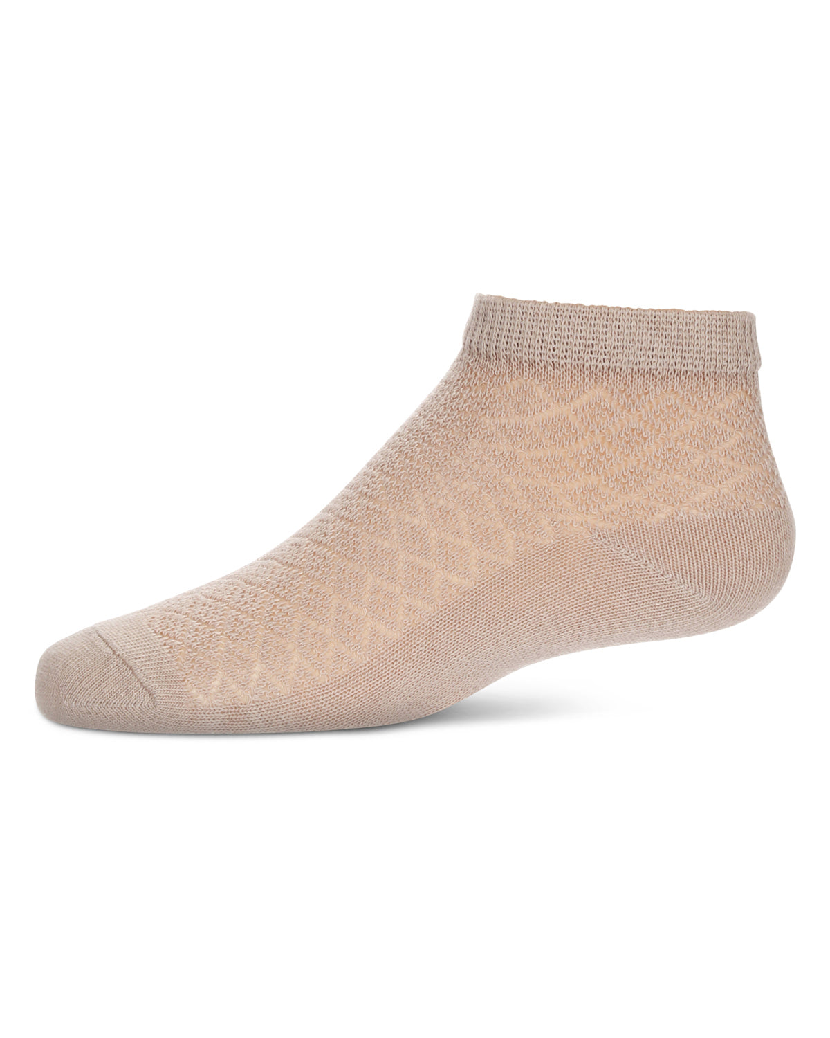 Girls' Diamond Sheer Anklet Socks