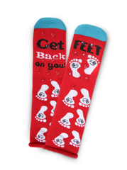 Back On Your Feet Greeting Card Socks