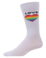 Love Heart Crew Sock