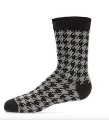 Houndstooth Boys Crew Sock