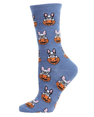 Pumpkin Puppy Holiday Crew Socks