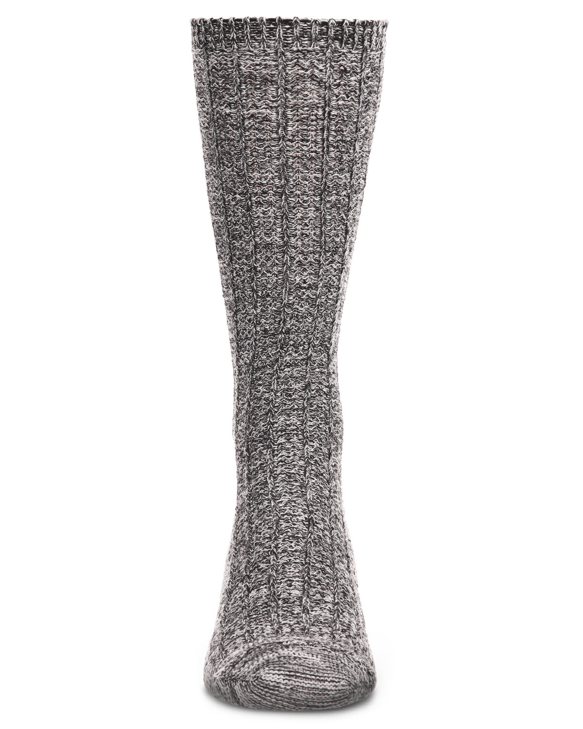 Men's Twisted Texture Soft Marled Everyday Boot Sock