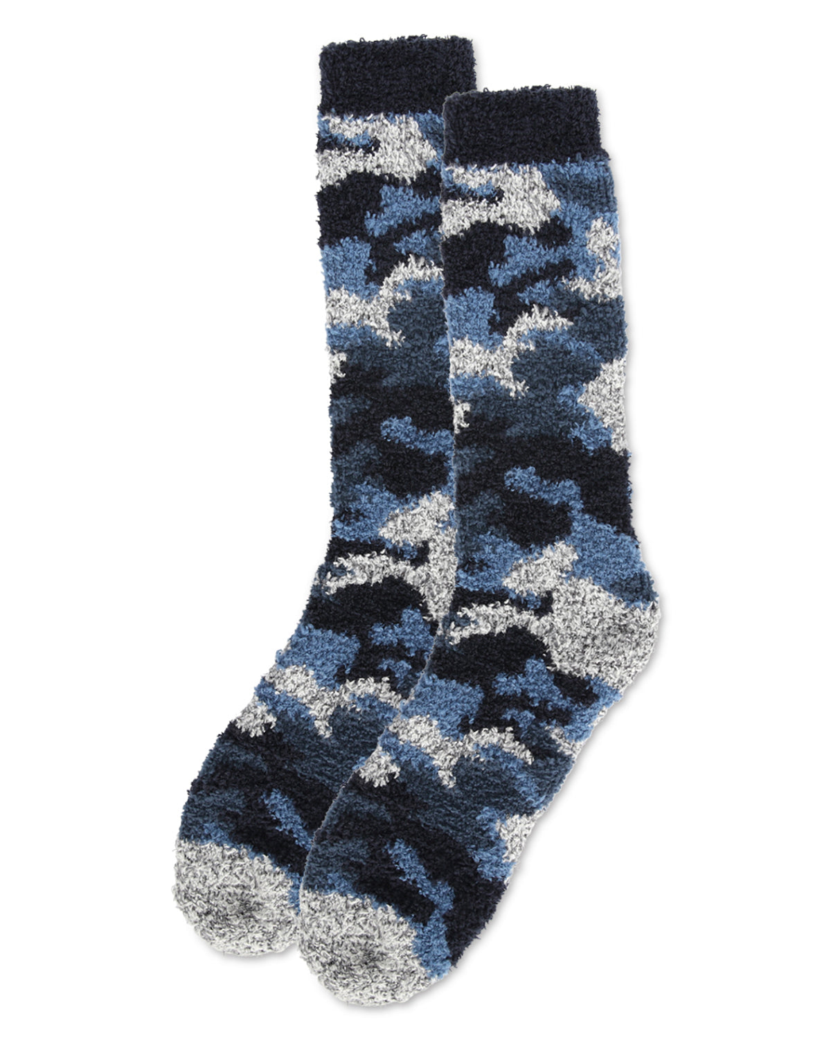 Men's Camo Fuzzy Warm Cozy Crew Socks