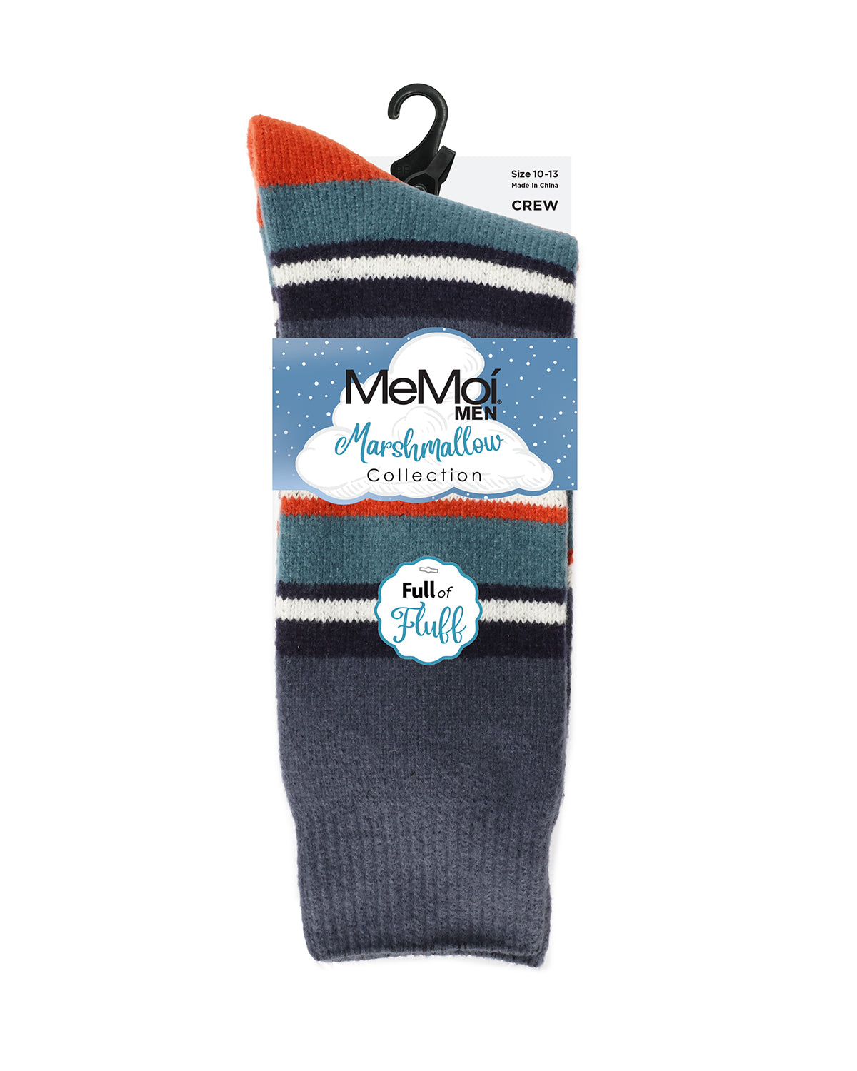 Men's Stripe Buttersoft Cozy Crew Socks