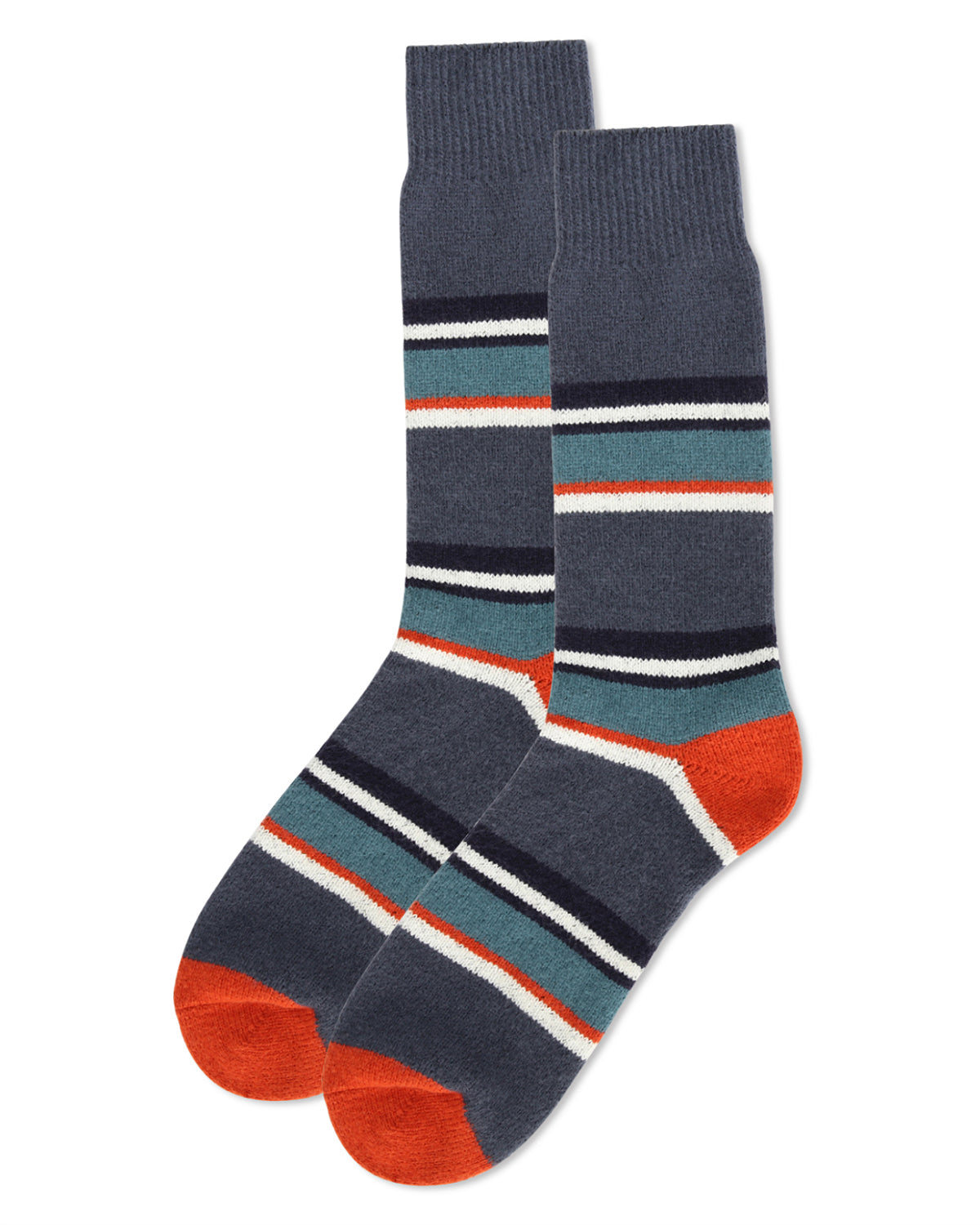 Men's Stripe Buttersoft Cozy Crew Socks