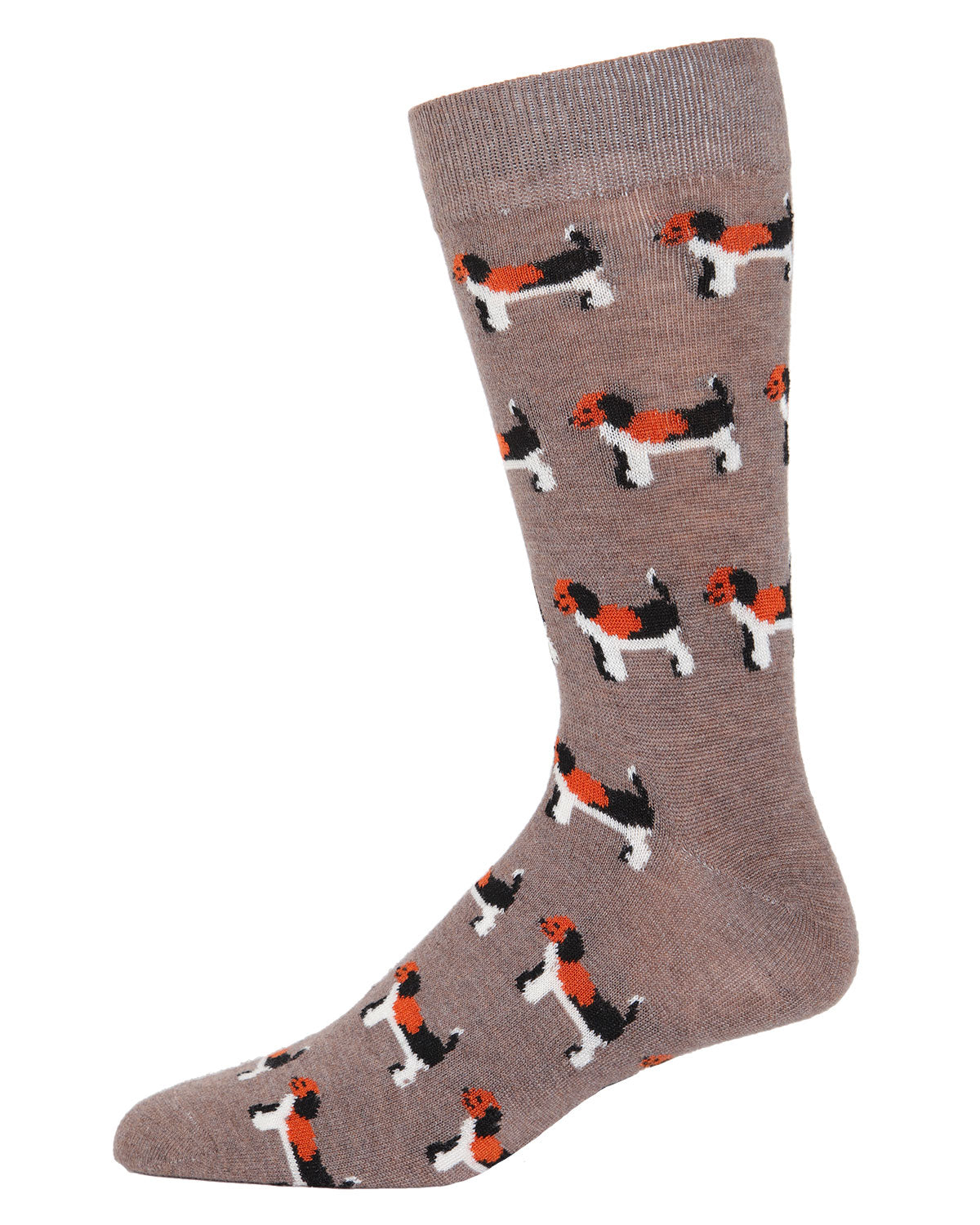 Men's Beagle Dog Luxuriously Soft Cashmere Blend Crew Socks