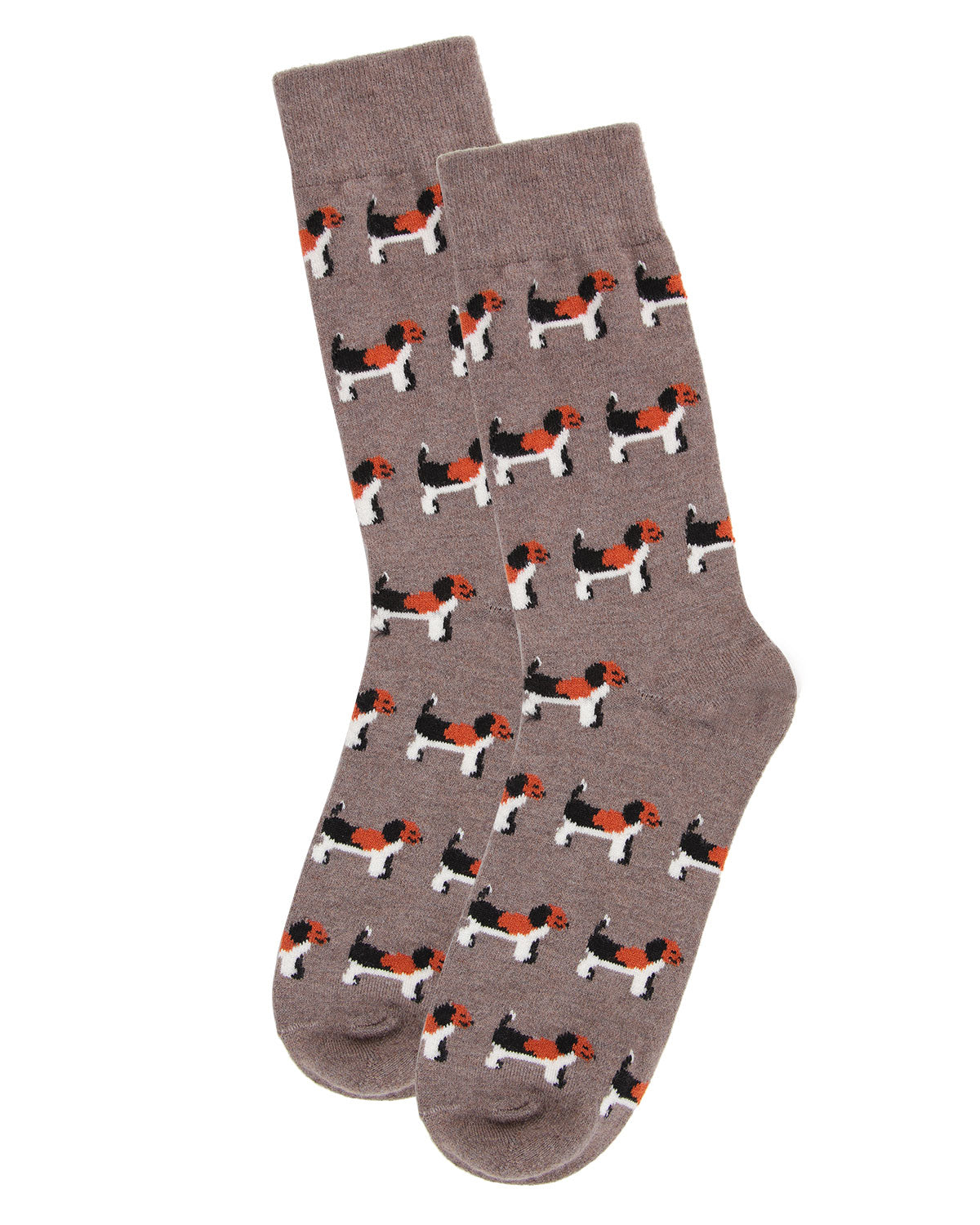 Men's Beagle Dog Luxuriously Soft Cashmere Blend Crew Socks