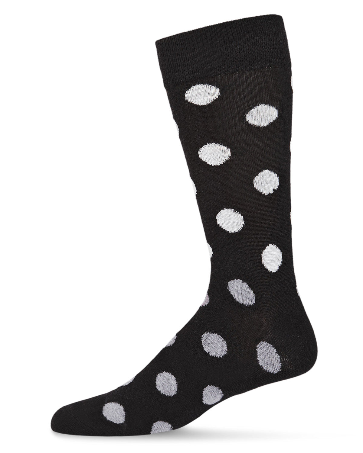 Men's Polka Dot Luxuriously Soft Cashmere Blend Crew Sock