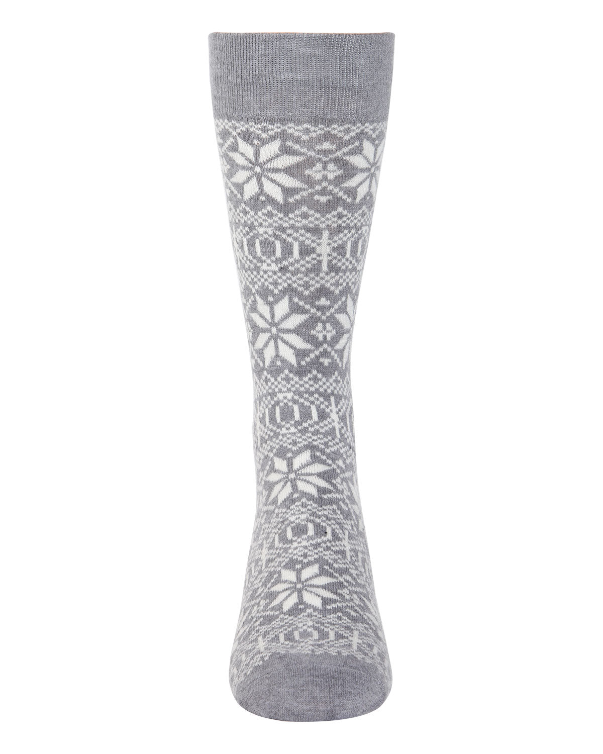 Men's Snowflake Luxuriously Soft Cashmere Blend Crew Socks