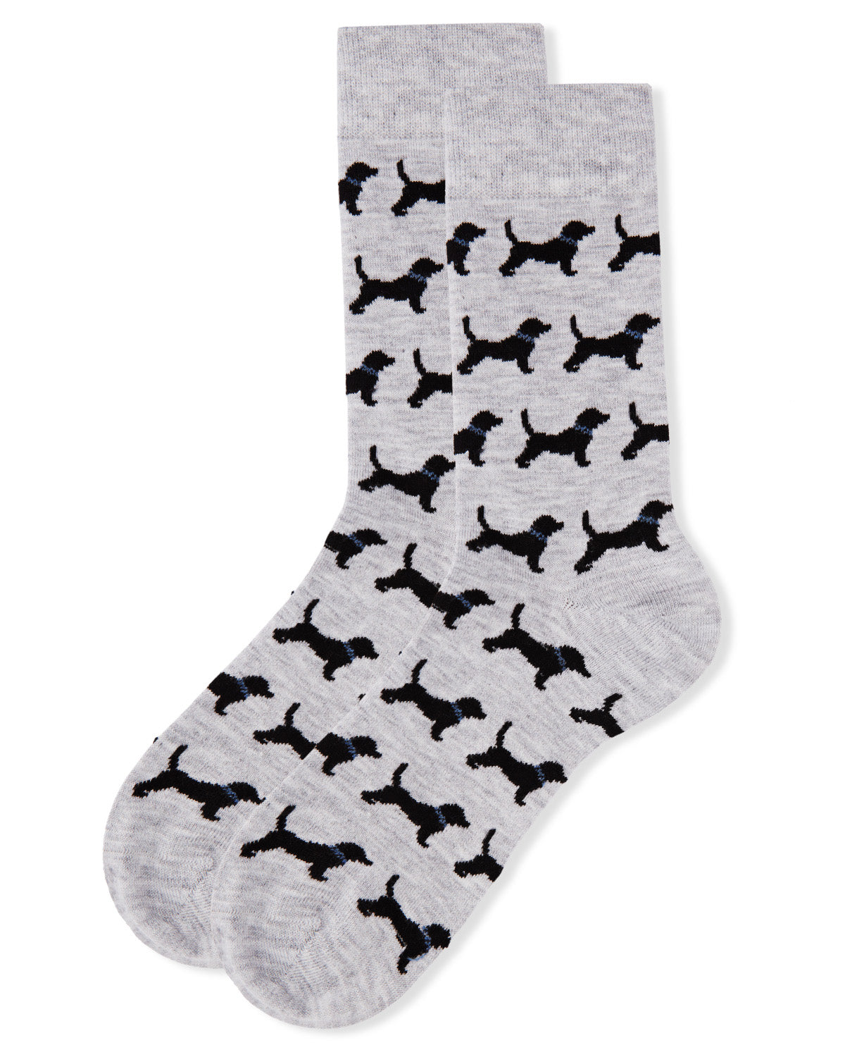 Men's Black Labrador Retriever Luxuriously Soft Cashmere Crew Socks