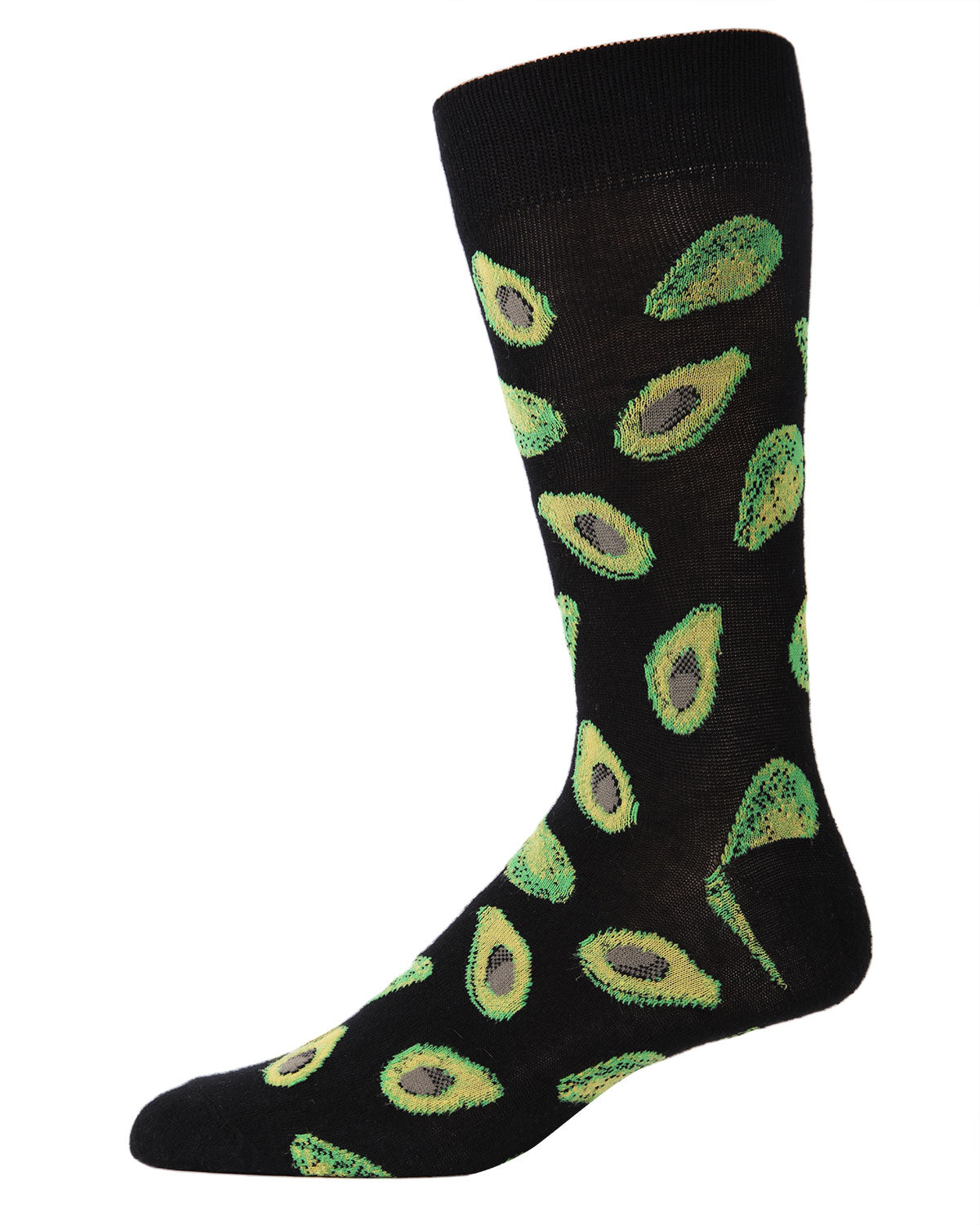 Men's Avocado Bamboo Blend Funny Novelty Crew Sock