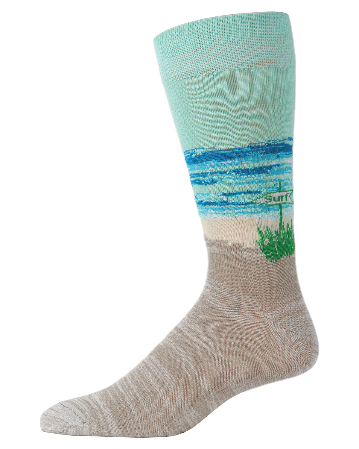 Men's Surf's Up Beach Bamboo Crew Socks