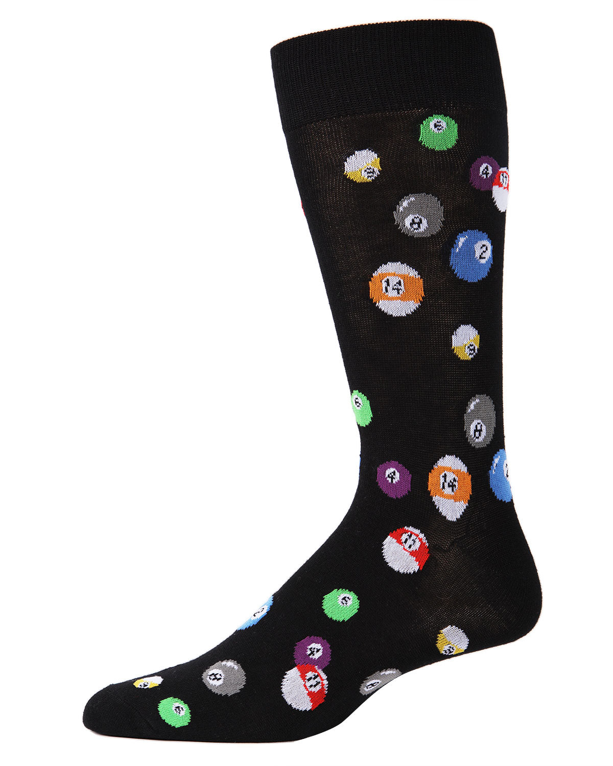 Men's 2 Pair Pack Billiard Ball Bamboo Blend Crew Socks