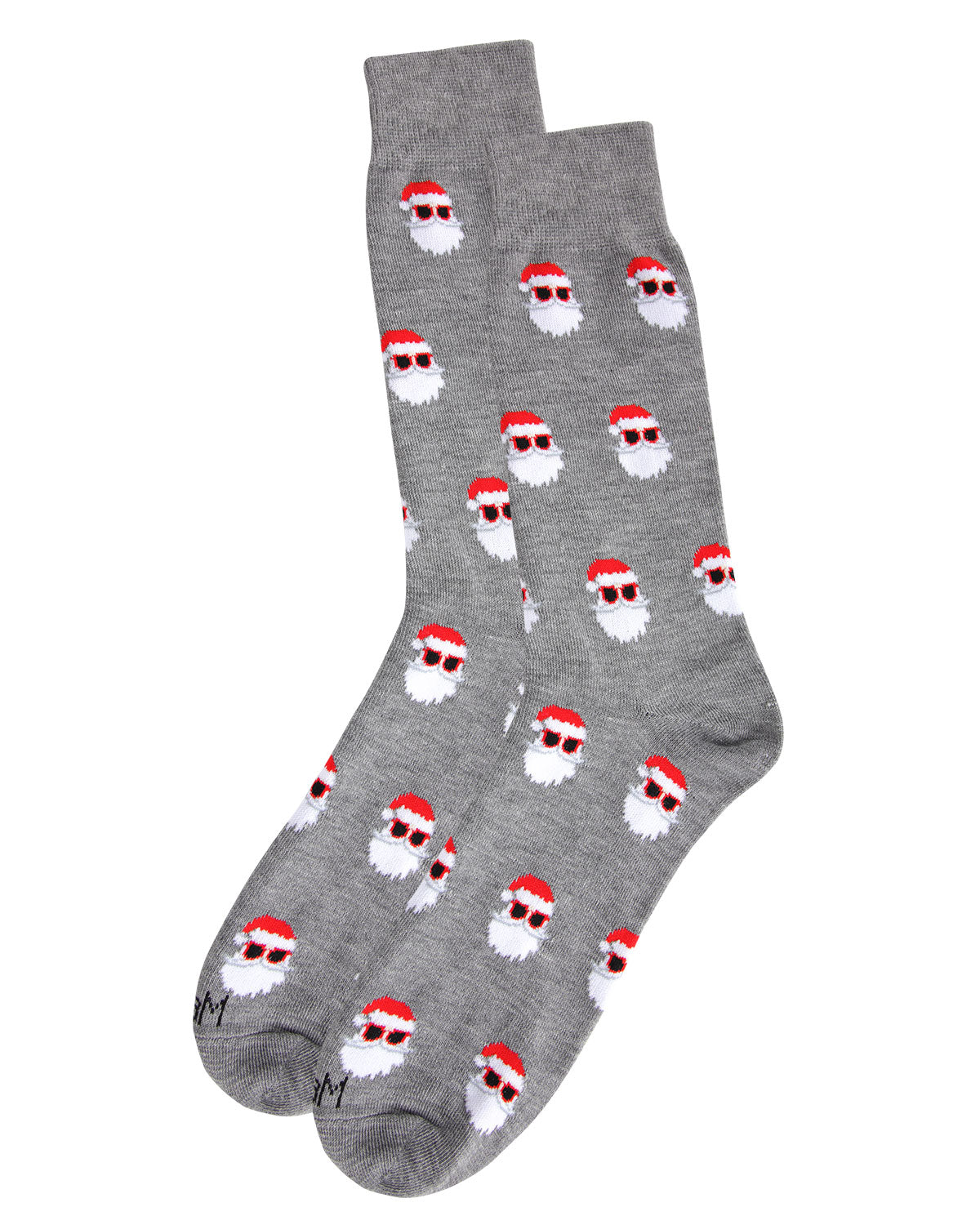 Men's Festive Funny Santa Shades Novelty Crew Socks