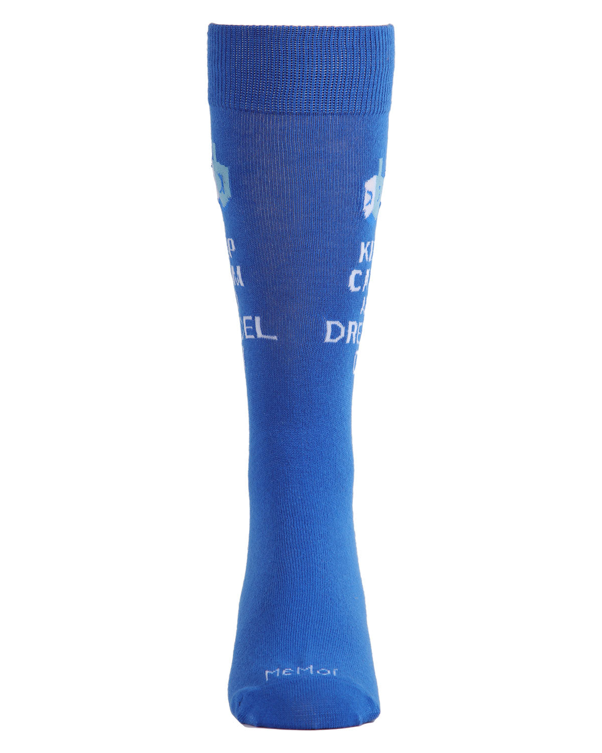 Men's Keep Calm and Dreidel On Hanukkah Novelty Crew Sock