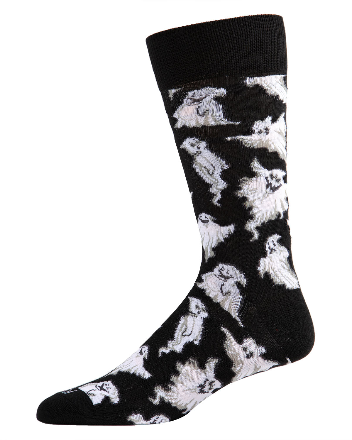 Men's Halloween Cool Ghoul Ghost Novelty Crew Sock