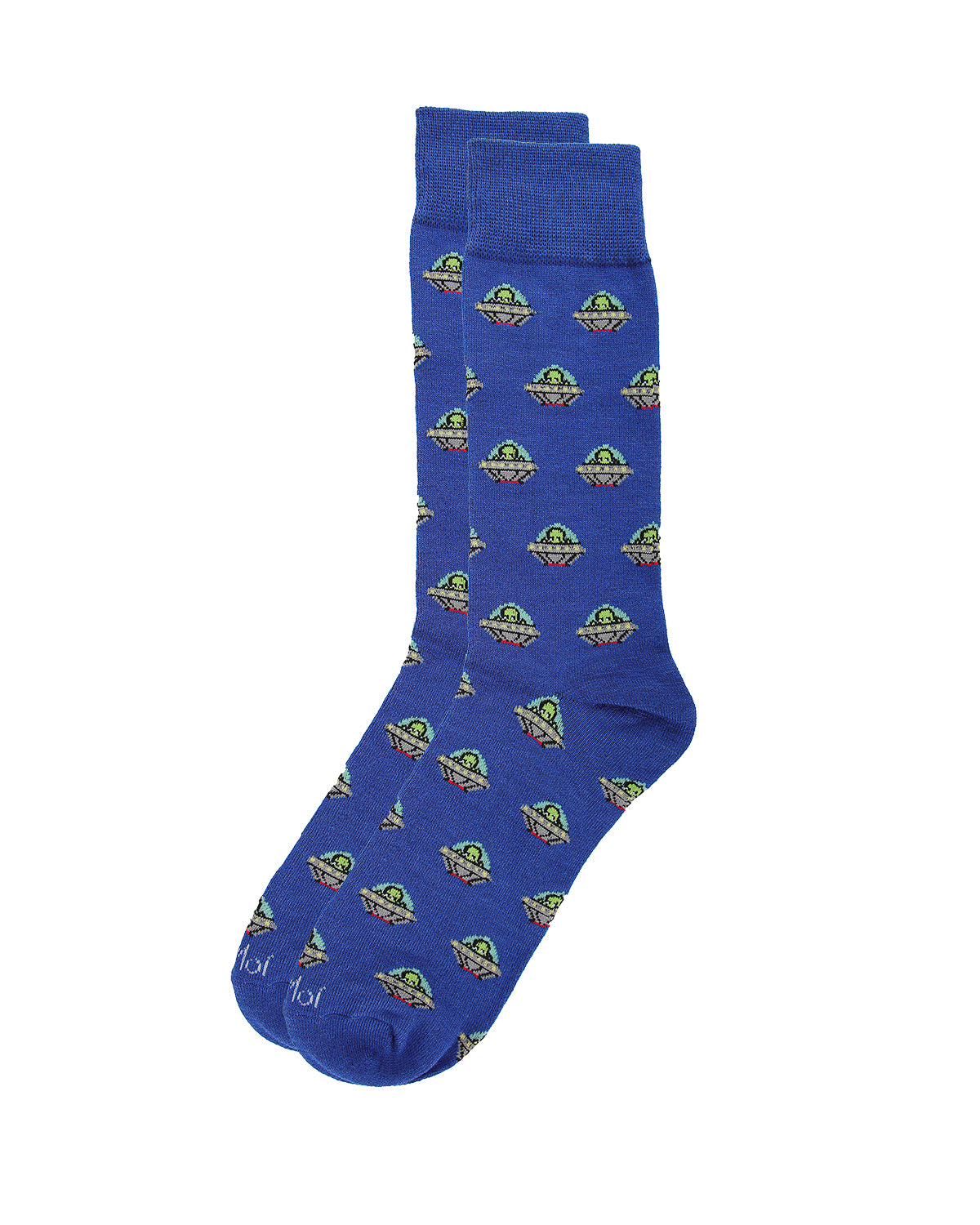 Men's Alien Invasion Bamboo Blend Novelty Crew Sock