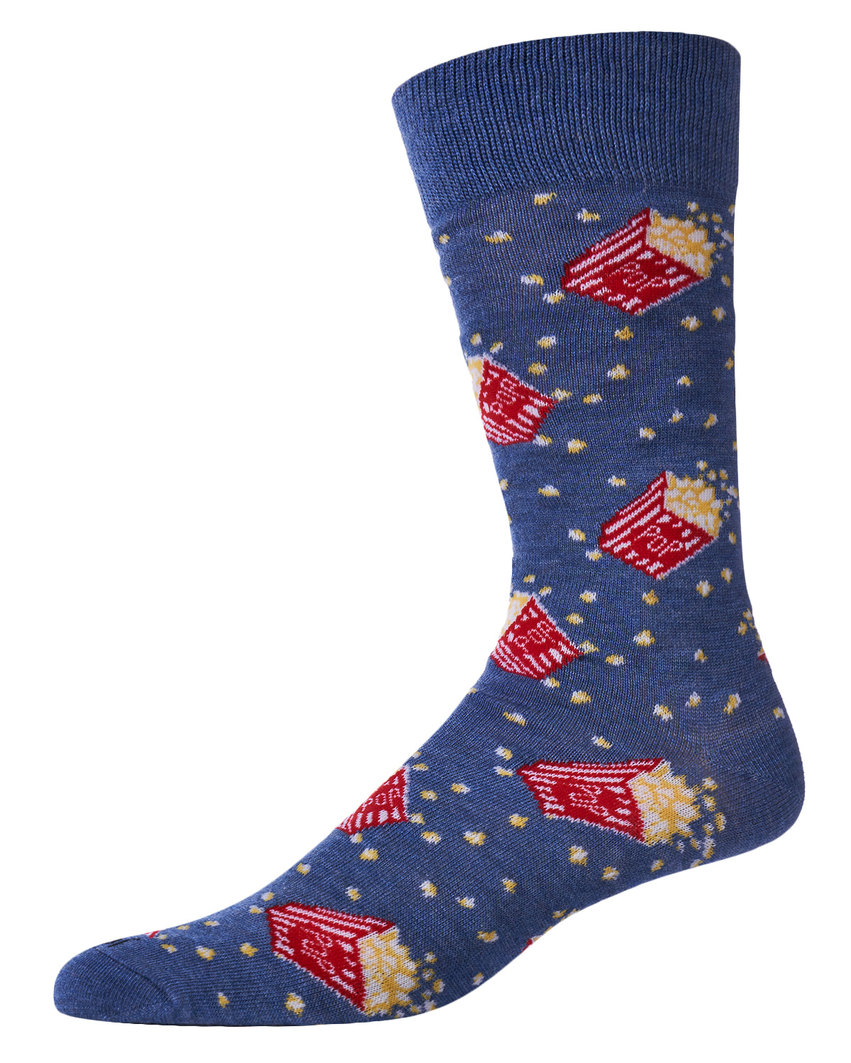 Men's Pass The Popcorn Bamboo Blend Novelty Crew Sock