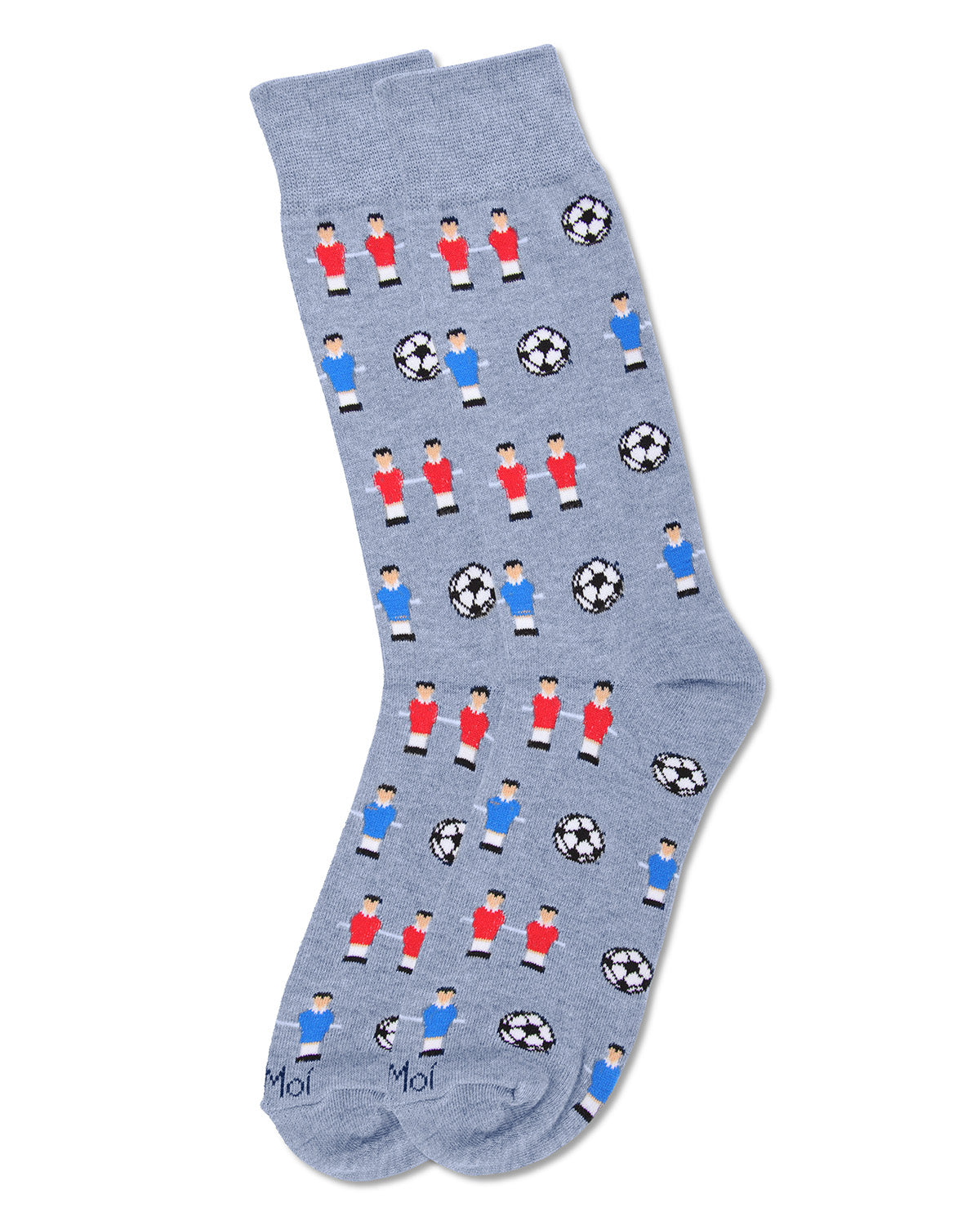 Men's Fun Foosball Bamboo Blend Novelty Crew Sock