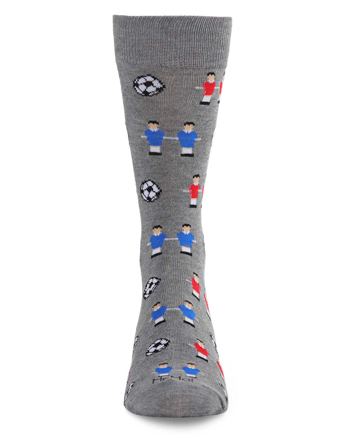 Men's Fun Foosball Bamboo Blend Novelty Crew Sock