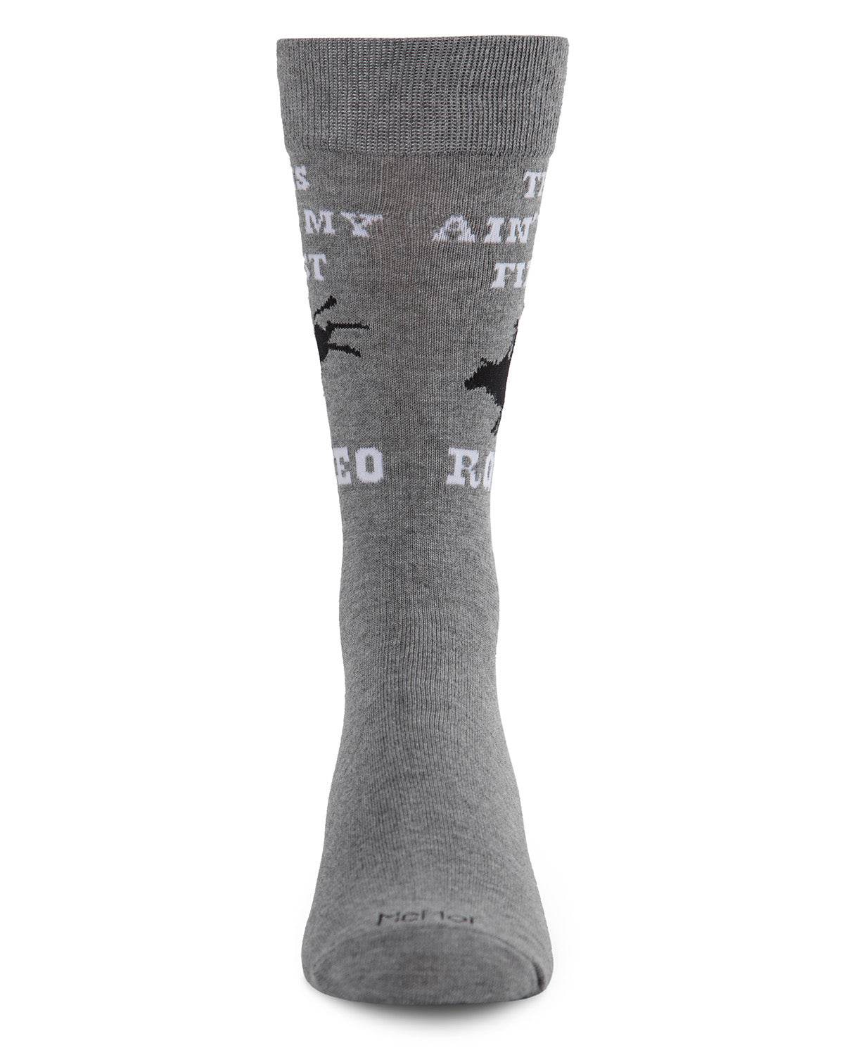 Men's Aint' My First Rodeo Bamboo Blend Novelty Crew Sock