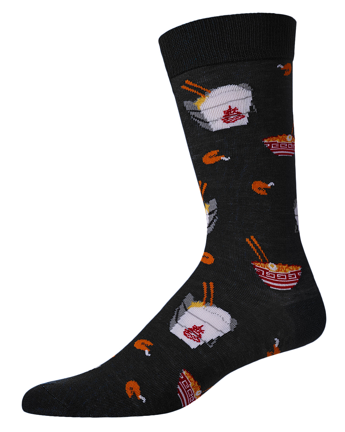 Men's Let’s Order Takeout Bamboo Blend Novelty Crew Sock