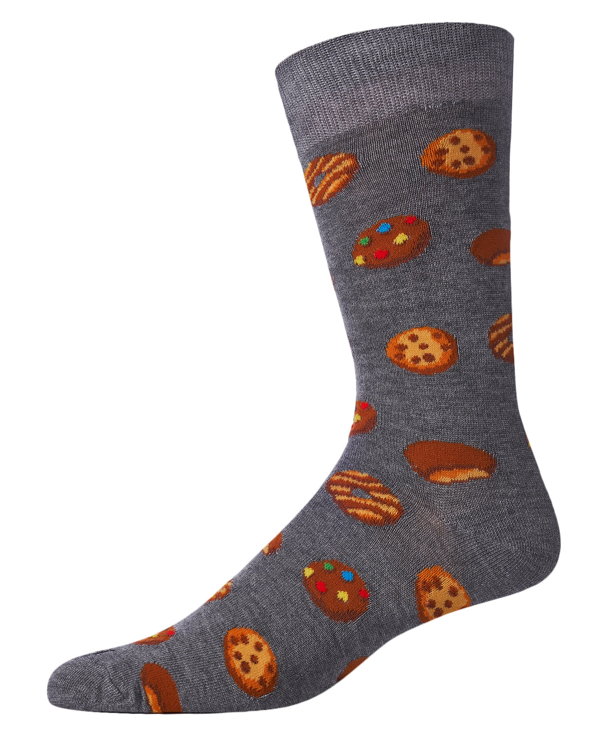 Men's Tasty Cookies Bamboo Blend Novelty Crew Sock