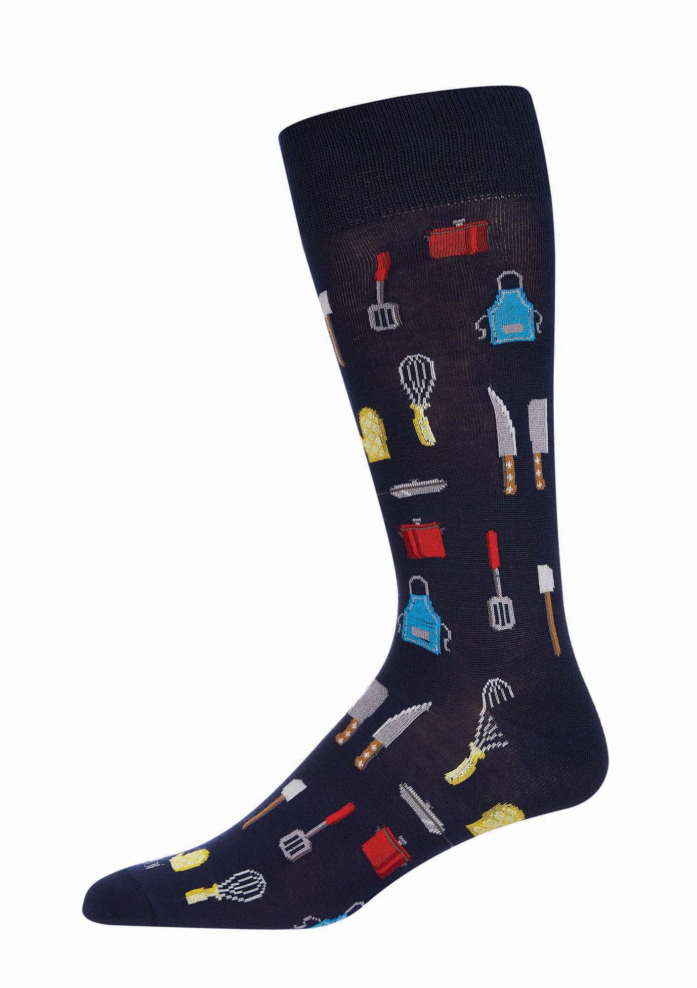 Men's Kitchen Crew Bamboo Blend Novelty Crew Sock