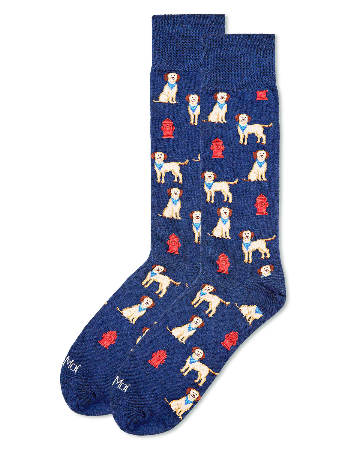 Men's Fire Hydrant Dog Bamboo Blend Novelty Crew Sock