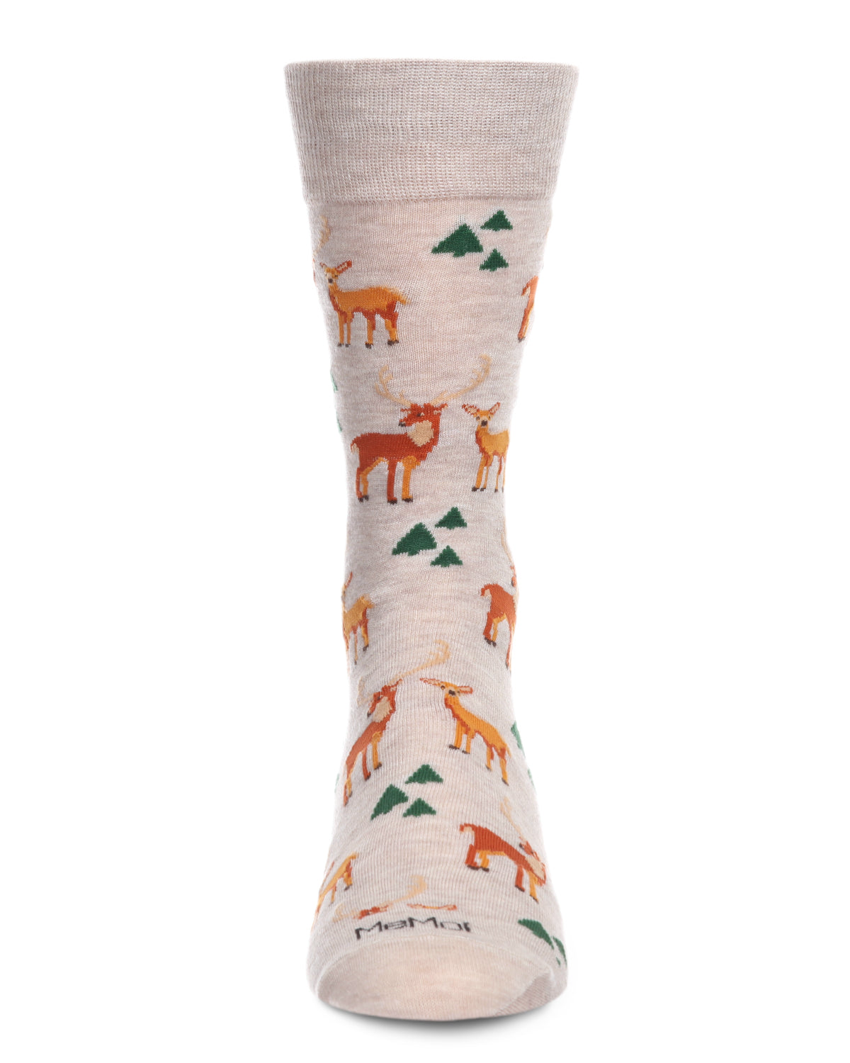 Men's Oh Deer Bamboo Blend Novelty Crew Sock