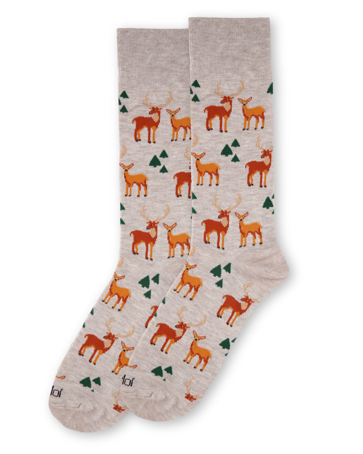 Men's Oh Deer Bamboo Blend Novelty Crew Sock