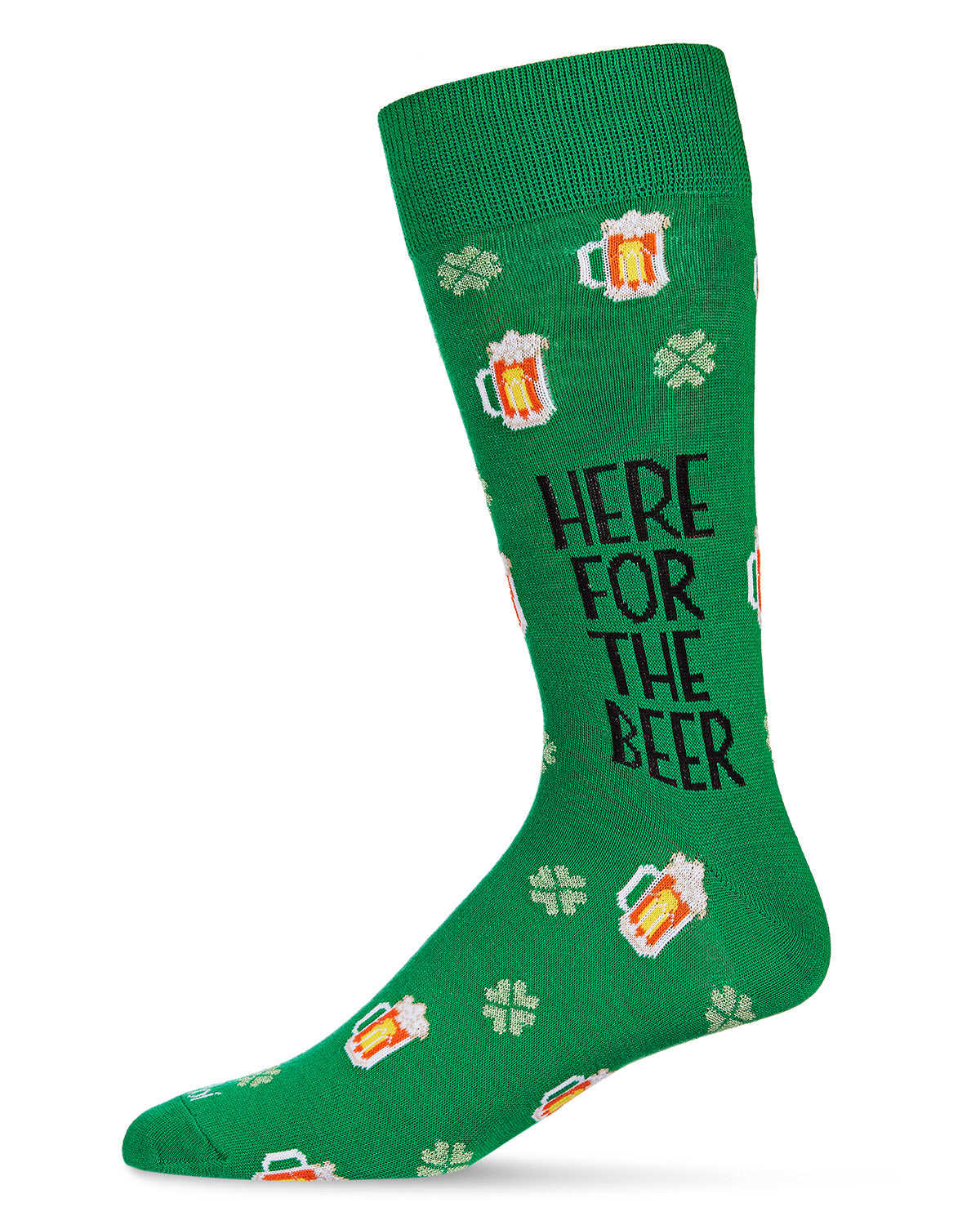 Men's Here for The Beer St. Patrick's Day Novelty Crew Sock