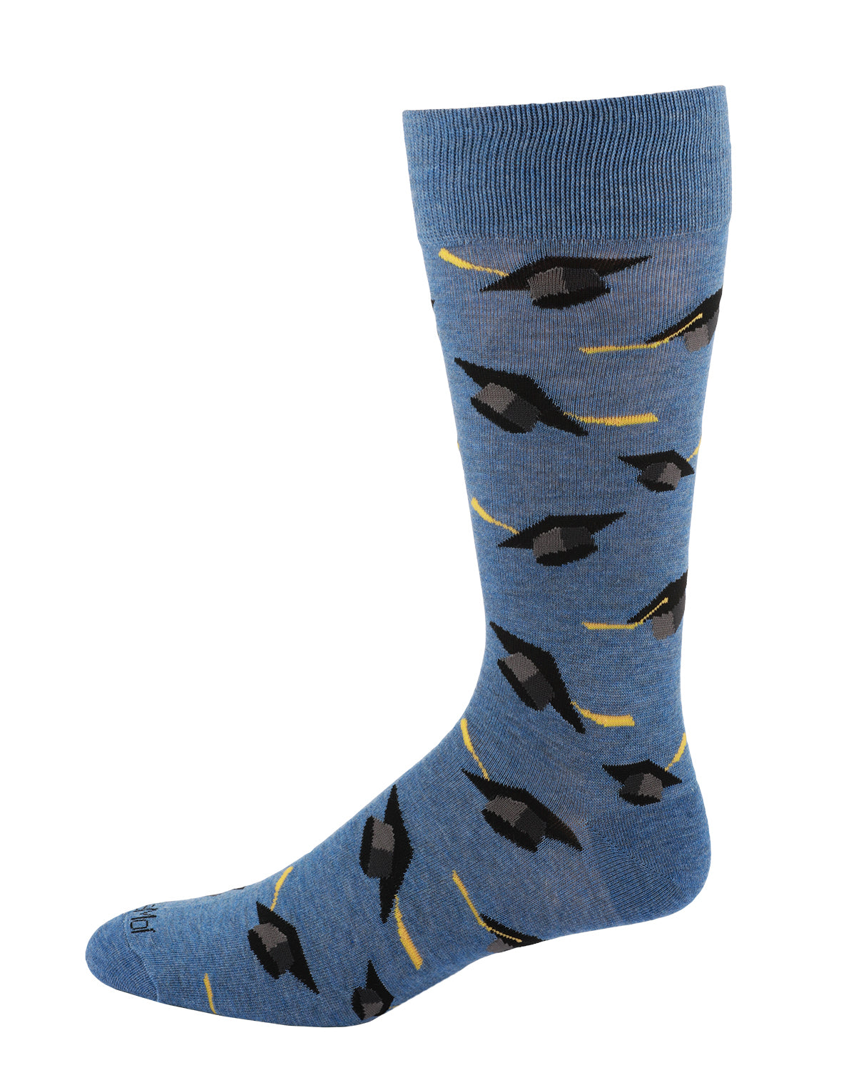 Men's Graduation Cap Bamboo Crew Sock