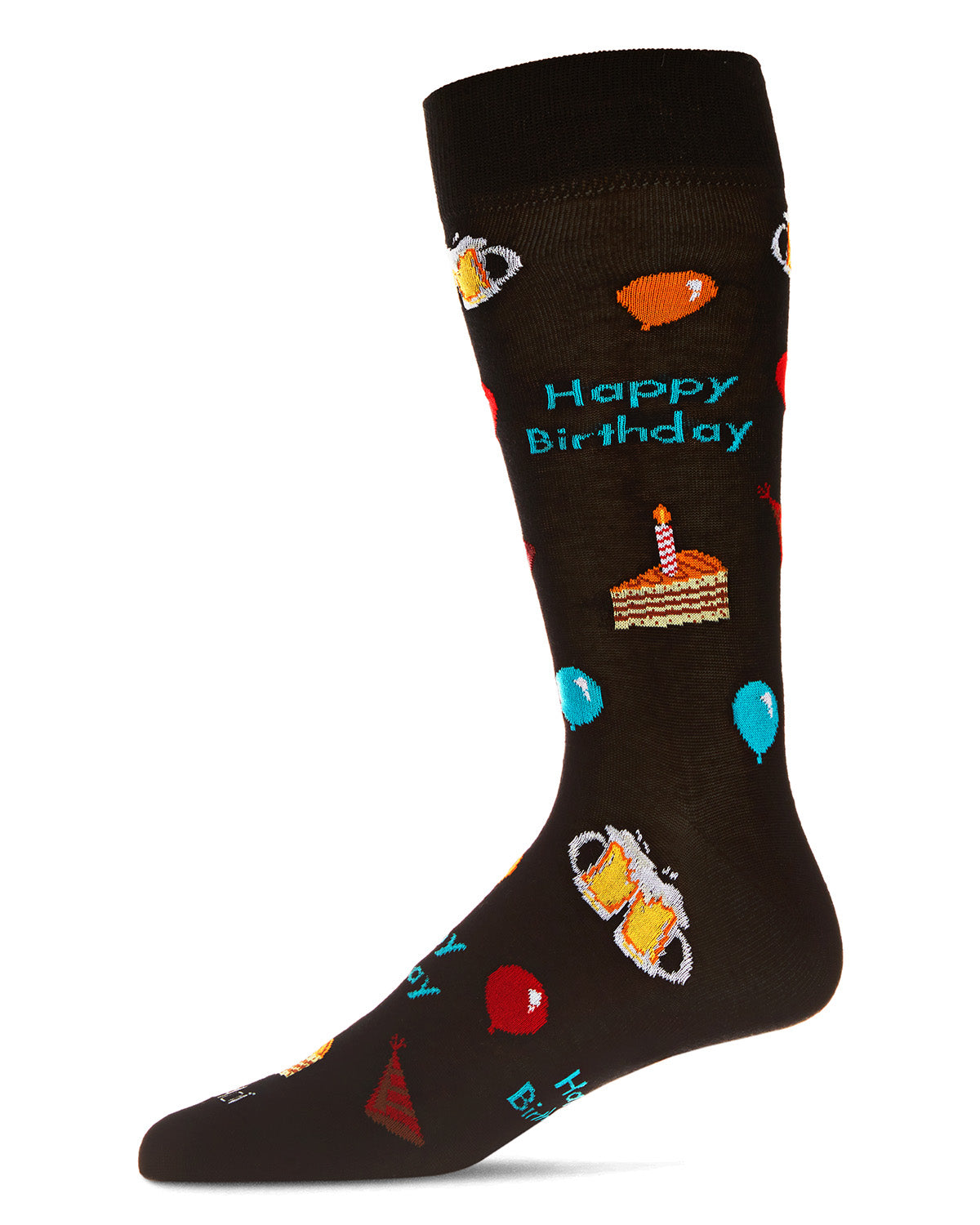 Men's Happy Birthday Bamboo Blend Novelty Crew Sock